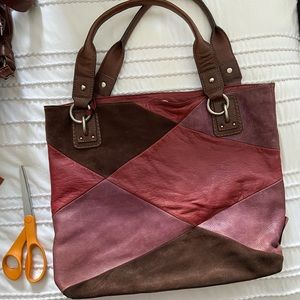 Fossil Large Patchwork Shoulder Bag